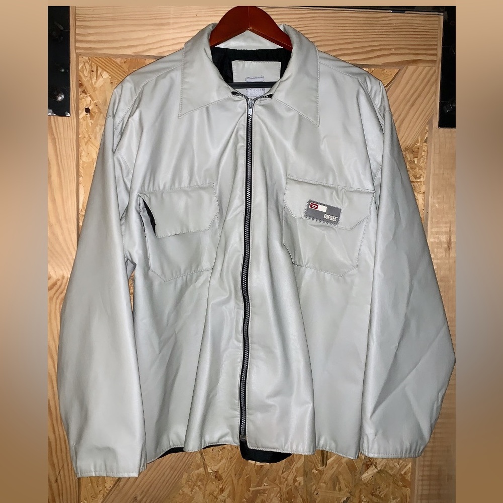 White DIESEL leather jacket